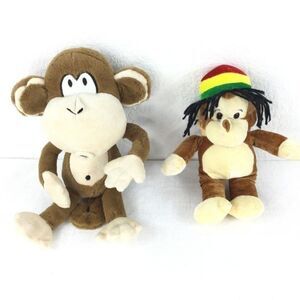 Lot of Two‎ Monkey Plush Toys Bobby Jack Brand (1)